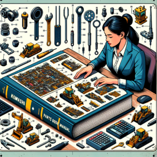 "Komatsu Parts Book Manual: Detailed Exploded Diagrams Inside